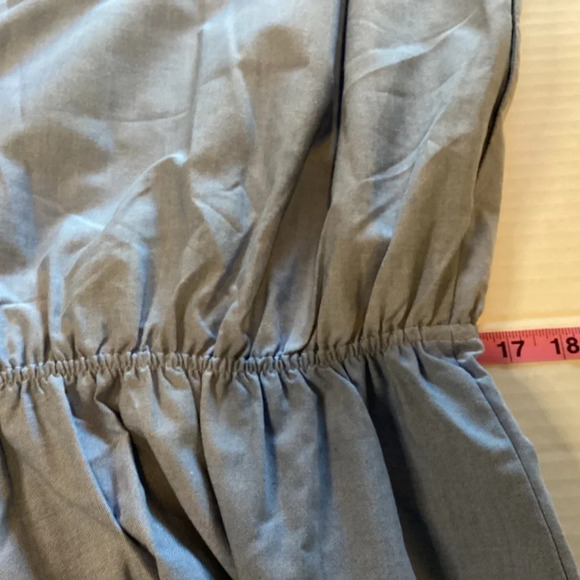 Venus dress size 16 chambray blue sleeveless elastic waist surplice top causal - Picture 6 of 8